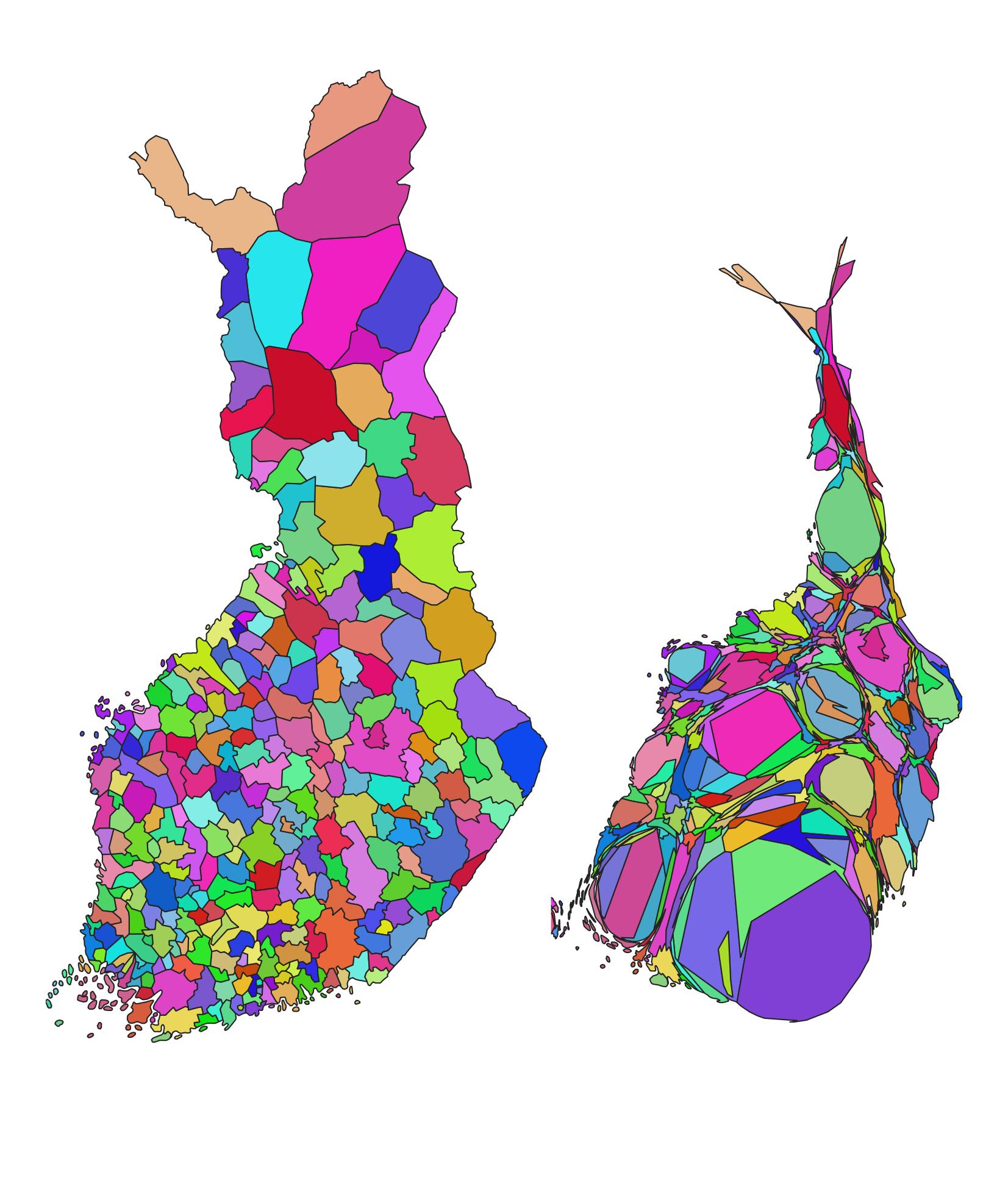 Finland contiguous